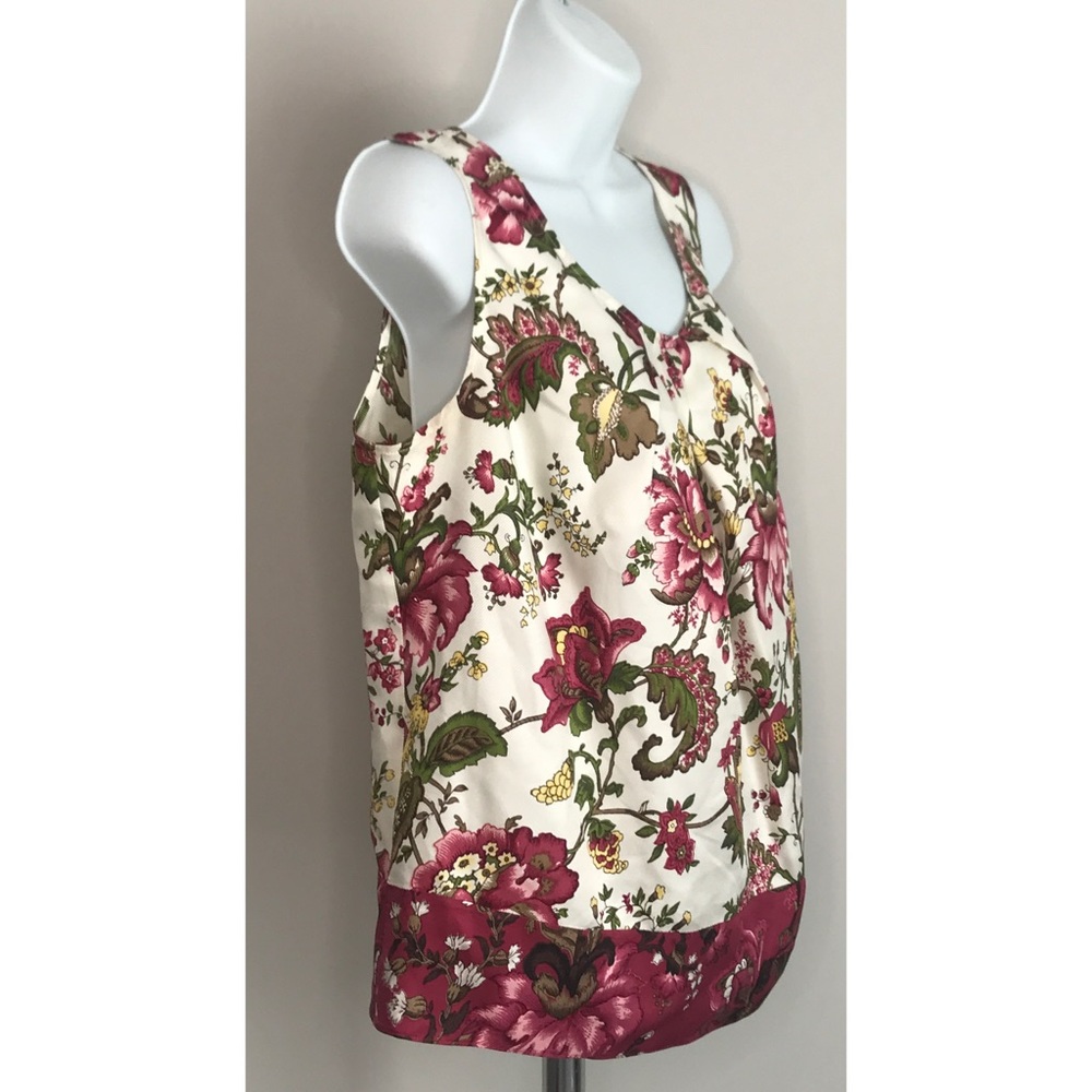 Talbot Floral pink/Cream/green 10P Blouse